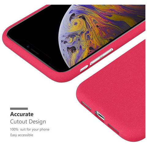 Custodia Compatibile Con Apple Iphone Xs Max In Frost Rosso - Coperchio Protettivo In Silicone Tpu Flessibile - Foto 11