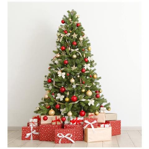 Albero di Natale Trento, Albero artificiale extra folto, Albero effetto reale in PVC, 850 rami, Altezza cm 150 - Foto 1