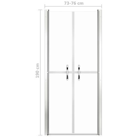 Porta per Doccia in ESG Trasparente 76x190 cm - Foto 4