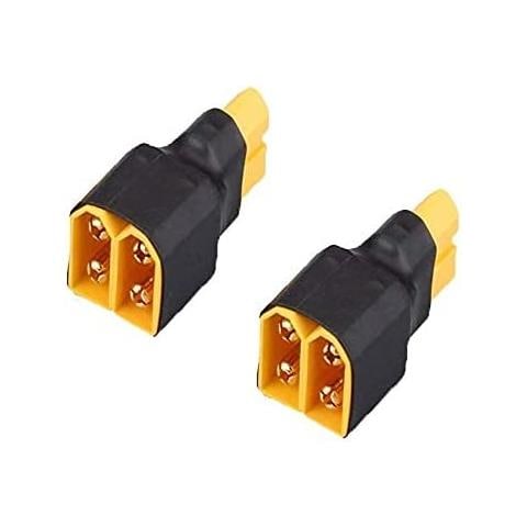 2 Pezzi Parallelo Senza Cavo Per Batteria Rc Lipo 1 Femmina 2 Connettori Maschio Xt60 - Foto 3