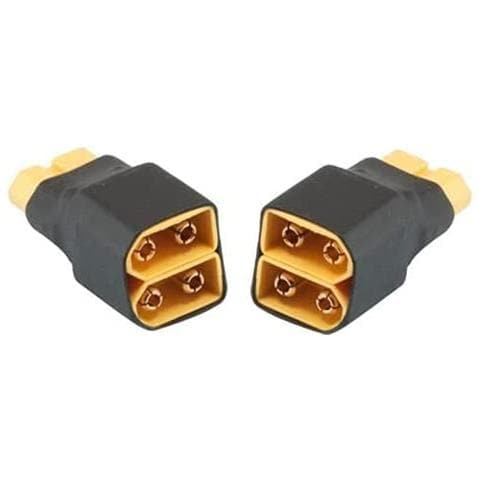 2 Pezzi Parallelo Senza Cavo Per Batteria Rc Lipo 1 Femmina 2 Connettori Maschio Xt60 - Foto 1