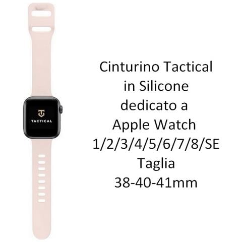 Cinturino 791 Originale Silicone Per Apple Watch 1-2-3-4-5-6-7-8-se 38 40 41mm Rosa - Foto 2
