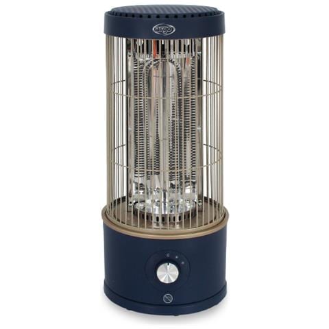 Stufa Elettrica Looney con Resistenza in Fibra di Carbonio Potenza 800 Watt Distribuzione Calore a 360° Colore Blu - Foto 2