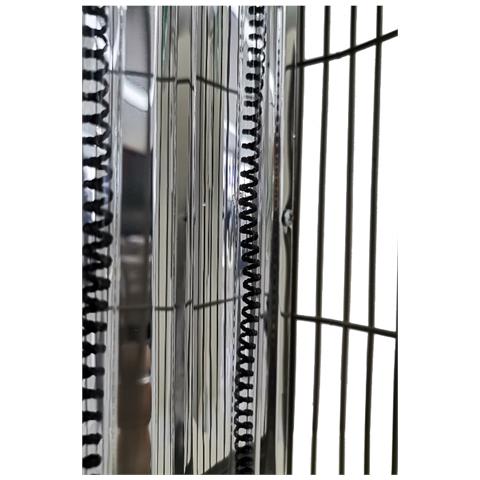 Stufa Elettrica Looney con Resistenza in Fibra di Carbonio Potenza 800 Watt Distribuzione Calore a 360° Colore Blu - Foto 5