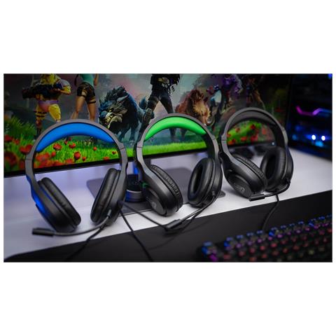 Yttrium Auricolare Cablato A Padiglione Gaming Nero - Foto 2