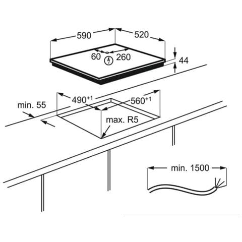 Piano Cottura LIR60430 a Induzione 4 Zone Cottura da 56 cm Colore Nero - Foto 9