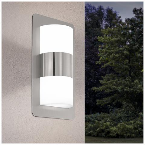 Applique Contemporanea Da Esterno Cistierna 2 Luci Acciaio Inox Grigio - Foto 1
