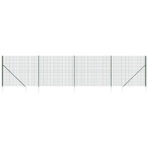 Recinzione Metallica Con Picchetti Ancoraggio Verde 1,8x10 M - Foto 1