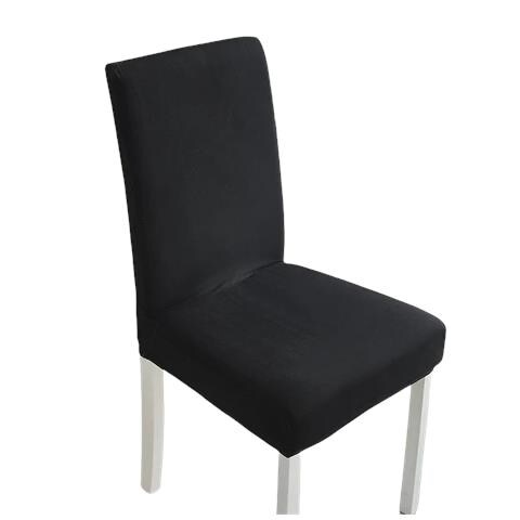 Fodera Per Sedia Da Pranzo Per La Casa In Tinta Unita Black - Foto 1
