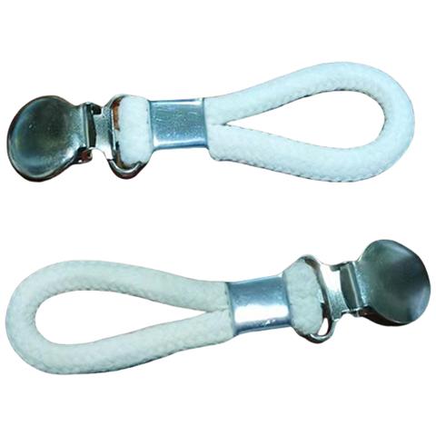 Clip Metalliche Multifunzionali In Acciaio Inossidabile Da 2 Confezioni Con Corda Di Cotone White - Foto 1