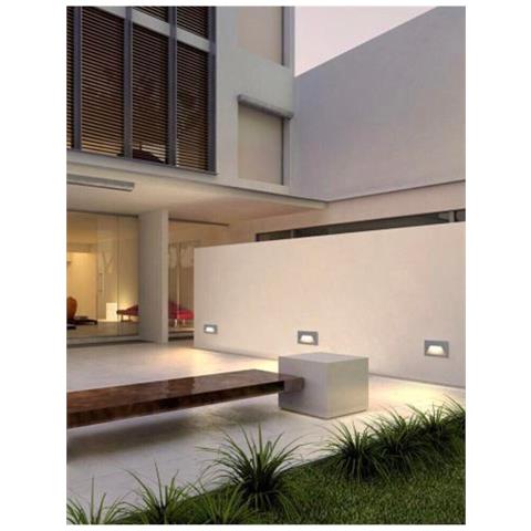 Segnapassi Faretto 3 W Led Luce Naturale Segna Passo Scale Giardino Es49gn - Foto 4