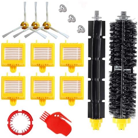 Accessori Per Irobot Roomba 760/770/772/774/775/776/780/782/785/786/790, 1 Spazzola Principale, 1 Spazzola In Gomma, 6 Filtri Hepa - Foto 1