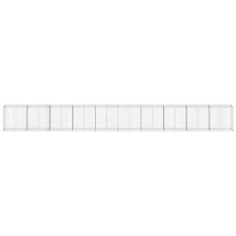 Cesto Gabbione Con Copertura 1000x50x100 Cm In Ferro Zincato - Foto 3