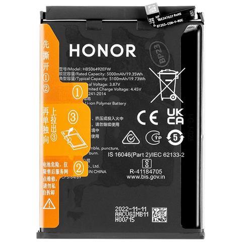 Batteria Per Honor Magic 5 Lite 5100 Mah Modello Hb506492efw, Nero - Foto 1