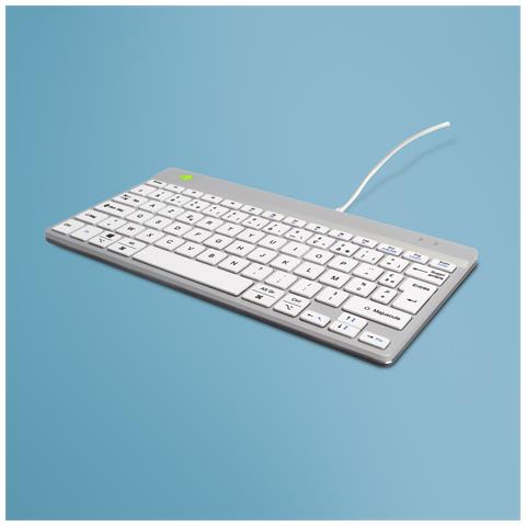 RGOCOFRWDWH tastiera Ufficio USB AZERTY Francese Bianco - Foto 1