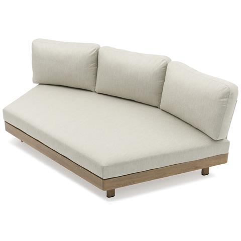 Gamora - Divano Dx Con Struttura In Alluminio Effetto Legno - Foto 1