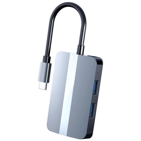 Hub Usb-c 5-in-1 Con Ethernet, Lettore Di Schede Sd/tf - Foto 1