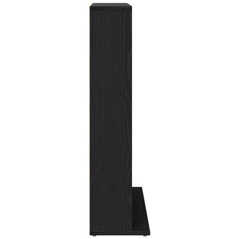 Mobile Porta CD Rovere Nero 100,5x23x89,5 cm Legno Multistrato - Foto 9