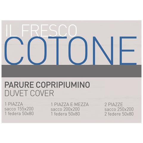 Sacco Copripiumino In 100% Cotone Made Italy Disegno Magnolia Piazza E Mezza Azzurro - Foto 2
