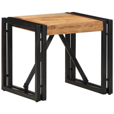 Tavolino Da Salotto 40x40x35 Cm In Legno Massello Di Acacia - Foto 1