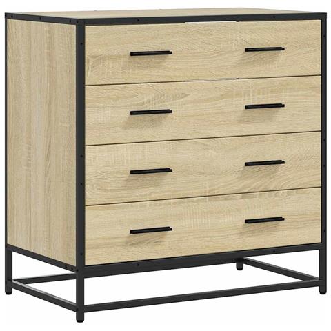 Cassettiera Rovere Sonoma 70x41x70 Cm In Legno Multistrato - Foto 2