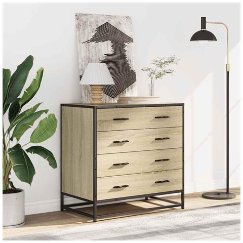 Cassettiera Rovere Sonoma 70x41x70 Cm In Legno Multistrato - Foto 3