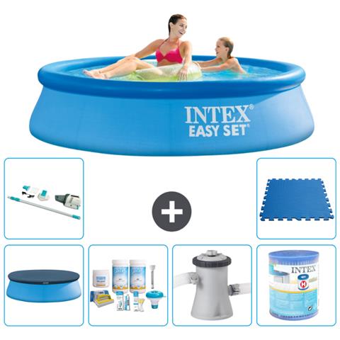 Piscina Fuori Terra - In Giro - 244x61 Cm - Blu - Include Accessori Coordinati A426 - Foto 1