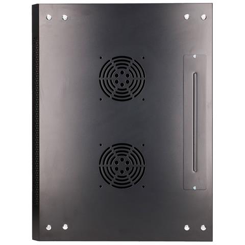 Extralink Armadio per montaggio rack 12U 600x450 Nero montaggio a parete, Da parete, 12U, 60 kg, Lucchetti, Nero - Foto 2