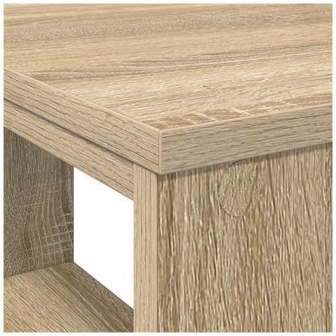 Scrivania ad angolo rovere Sonoma MDF Medio - Foto 7