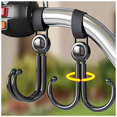 Gancio Doppio Rotante Universale (confezione Da 8) - Accessori Per Bici Elettriche - Foto 2