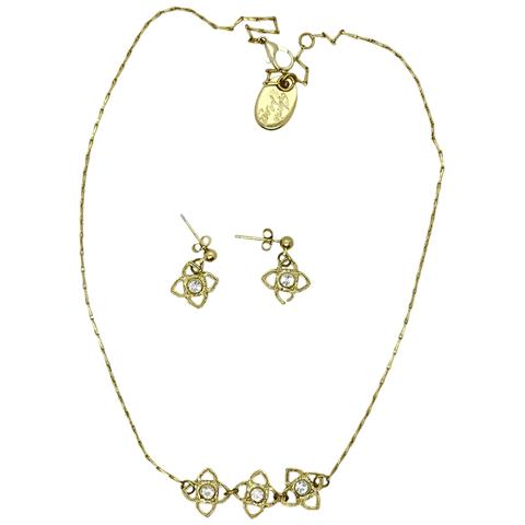 Set Mismy: Girocollo E Orecchini In Oro E Cristallo; Colore Cristallo Sw - Foto 5