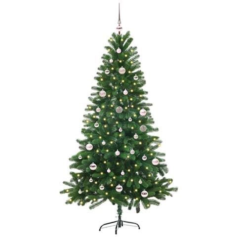 Albero di Natale con 150 LED con supporto Verde 150 cm PE - Foto 2