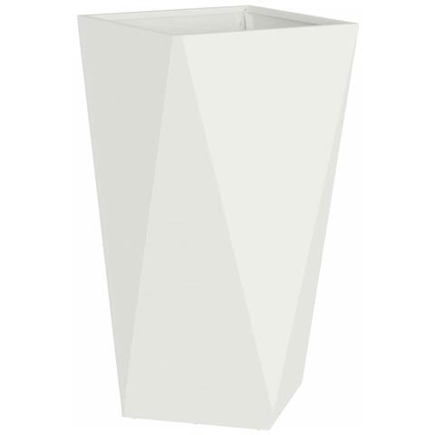 Fioriera Bianco 40 x 40 x 75 cm Acciaio - Foto 1