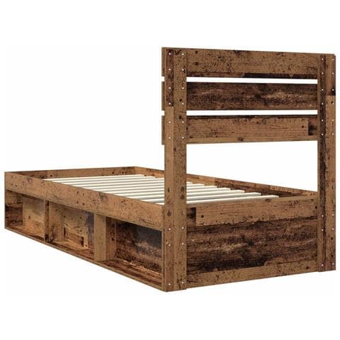 Struttura del letto Legno vecchio 90 x 190 cm Pino massello - Foto 9