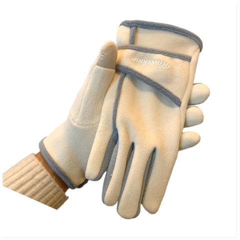 Guanti Invernali In Peluche Con Touchscreen - Caldi Ed Eleganti White - Foto 1