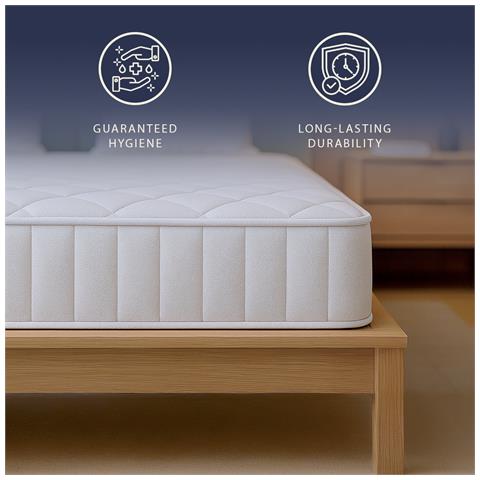 The White Stone Materasso Ignifugo 80x190 In Memory Foam Alto 20 Cm | Ortopedico | Rivestimento Anallergico E Antibatterico | Prodotto In Italia - Foto 2