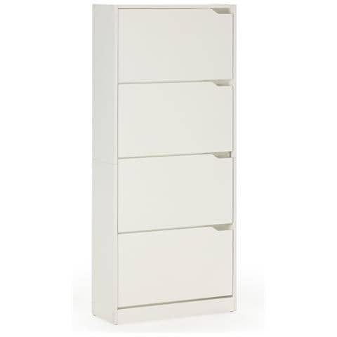 Mobile Scarpiera Angel 4 Ante Colore Bianco, Per 24 Paia - Foto 1