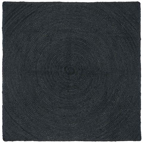 Tappeti per area Quadrato Grigio scuro 120 x 120 cm Juta - Foto 1