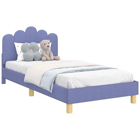 Struttura letto bambini con testata Blu jeans 90 x 190 cm - Foto 1