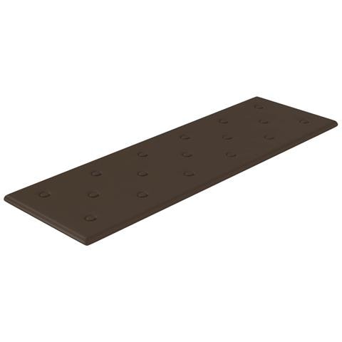Testiera da Parete 12 pcs Marrone 90 x 30 cm Pelle Sintetica - Foto 1