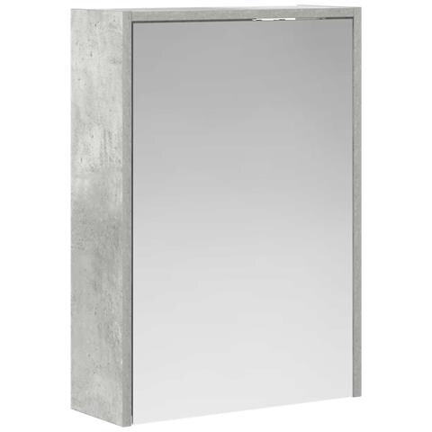 Mobiletto per specchio da bagno con lo scaffale Grigio cemento - Foto 1