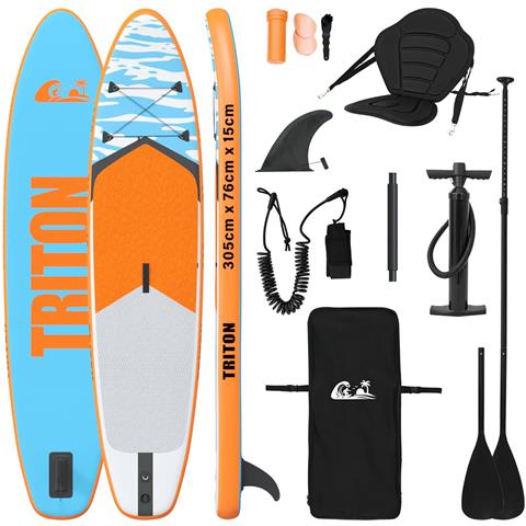 SUP Board con Seggiolino 2-in-1 TRITON 305 x 76 x 15 cm Blu per - Foto 1