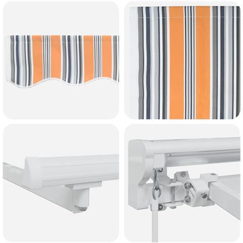 Cornice per Tenda Manuale con LED 5 x 3 m - Foto 9