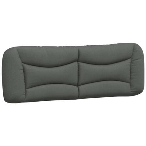Cuscino Testiera Hvar Grigio Scuro 152 cm in Tessuto - Foto 1