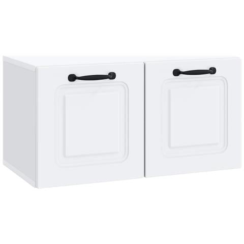 Mobile Porta TV da Muro Bianco 59,5 x 31 x 30 cm - Foto 1