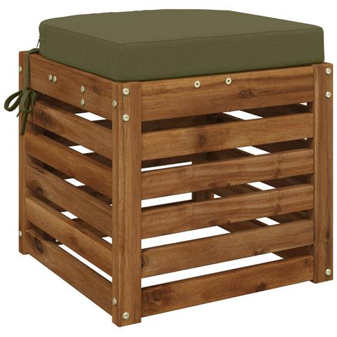 Cuscino per sedile a 1 pezzo SOEST 100% Poliestere Verde Oliva - Foto 2
