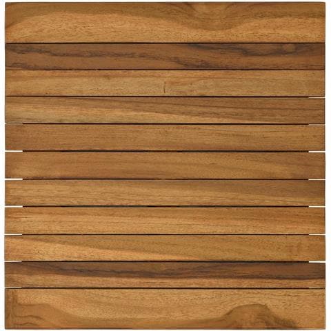 Piano del tavolo 40 x 40 x 3,5 cm Quadrato Legno di teak solido - Foto 1