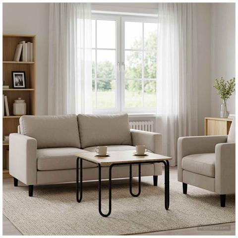 Tavolino da salotto Rovere Sonoma 79,5 x 79,5 x 45 cm - Foto 2