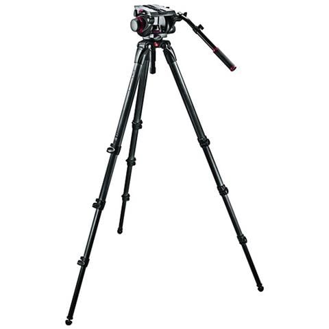 Treppiede con Testa a Fluida e Borsa Imbottita Altezza Max 203 cm Nero 509HD. 536K - Foto 2