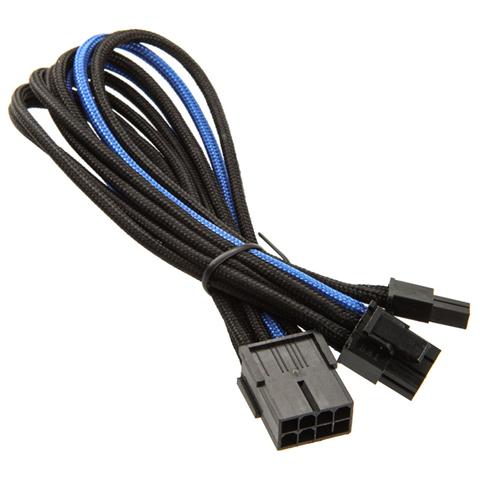 SST-PP07-PCIBA, PCI-E (6+2 pin) , Femmina, 0,25m. Nero / Blu - Foto 2